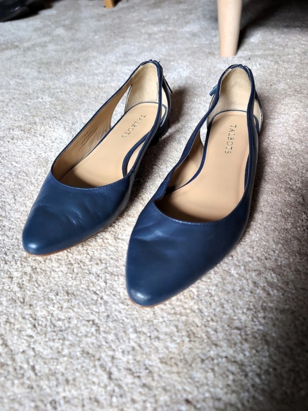 Talbots Blue Tassel Flats US 7.5 M